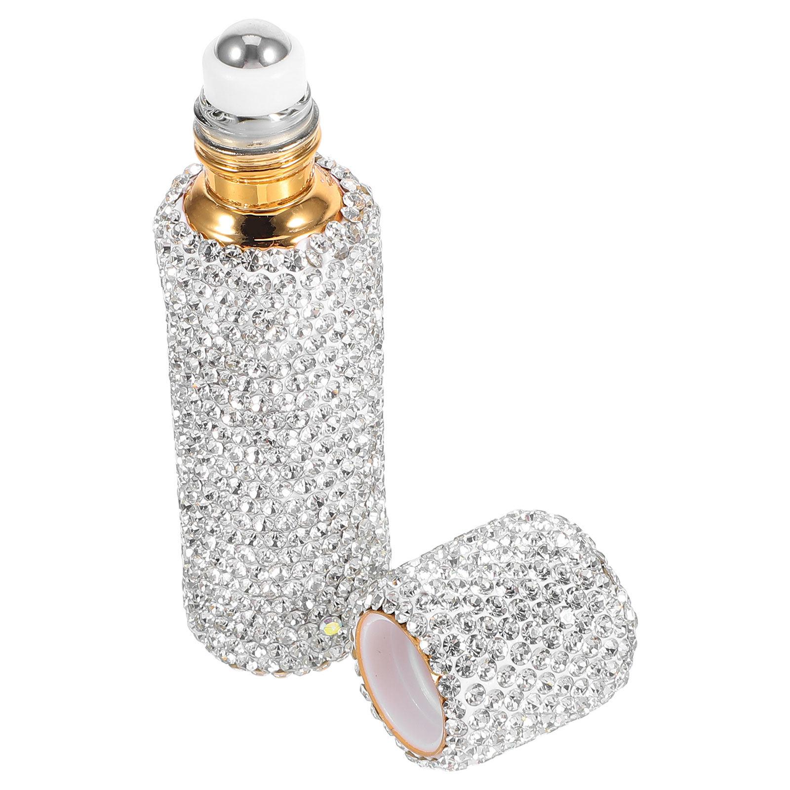 Perfume Refill Bottle - Frasco Roll-on com Strass 10ml, Bloqueador