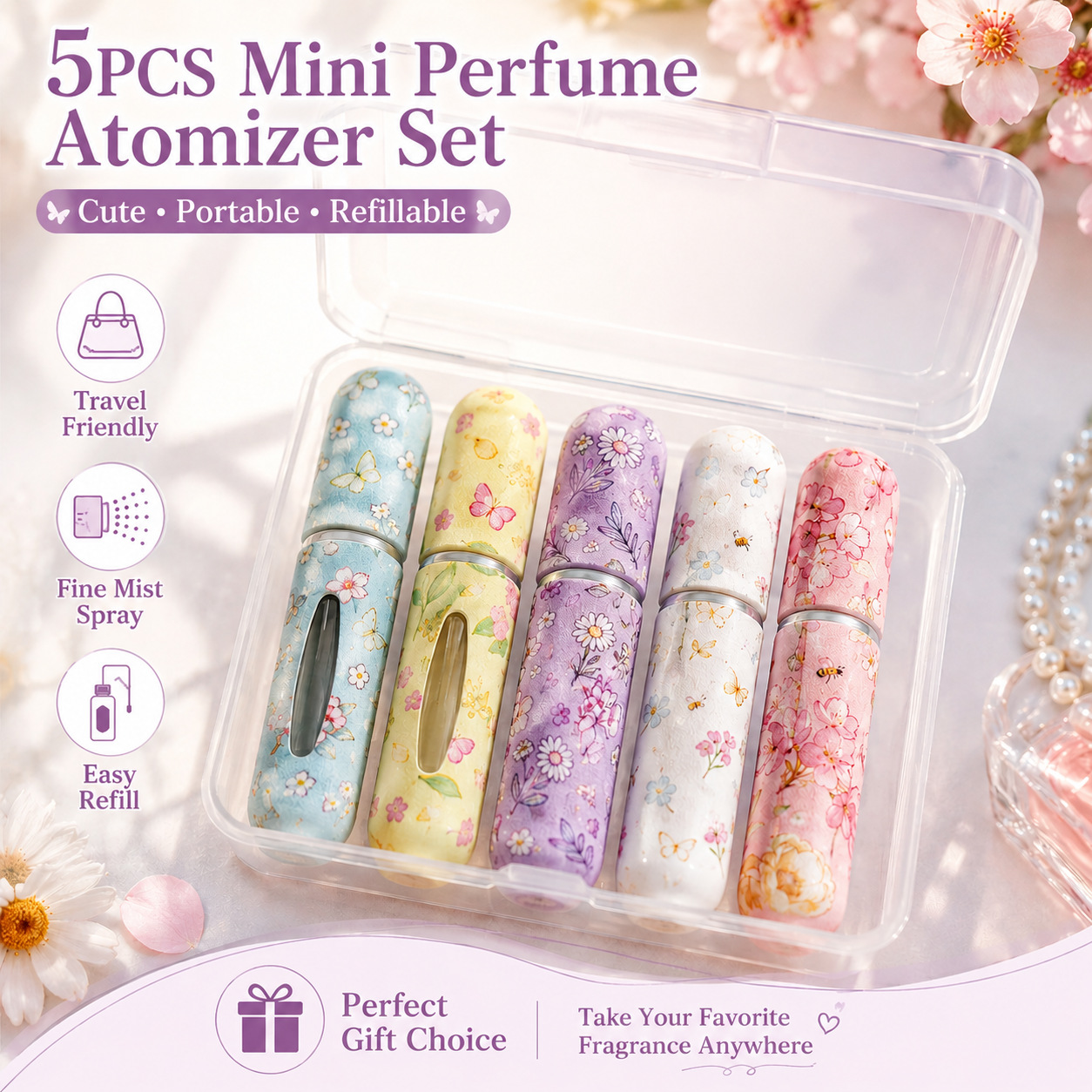 Perfume Fragrance Direct - Kit com 5 Frascos de Spray