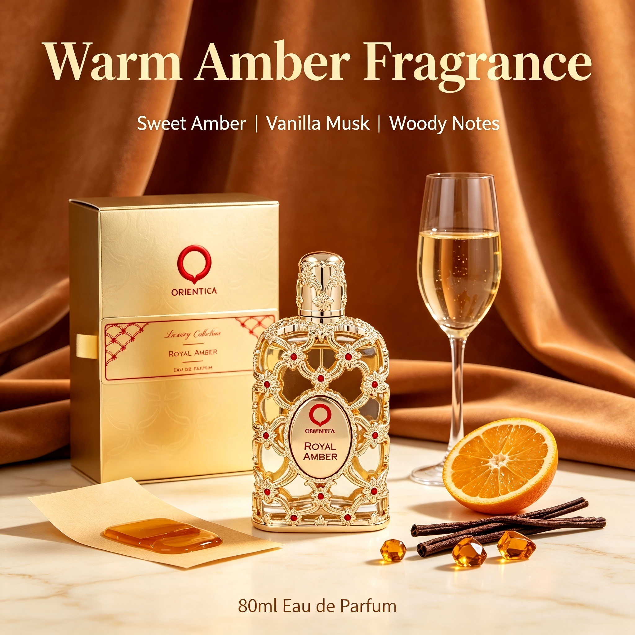 Perfume Fragrance Direct - Orientica Royal Amber EDP 80ml Unissex,