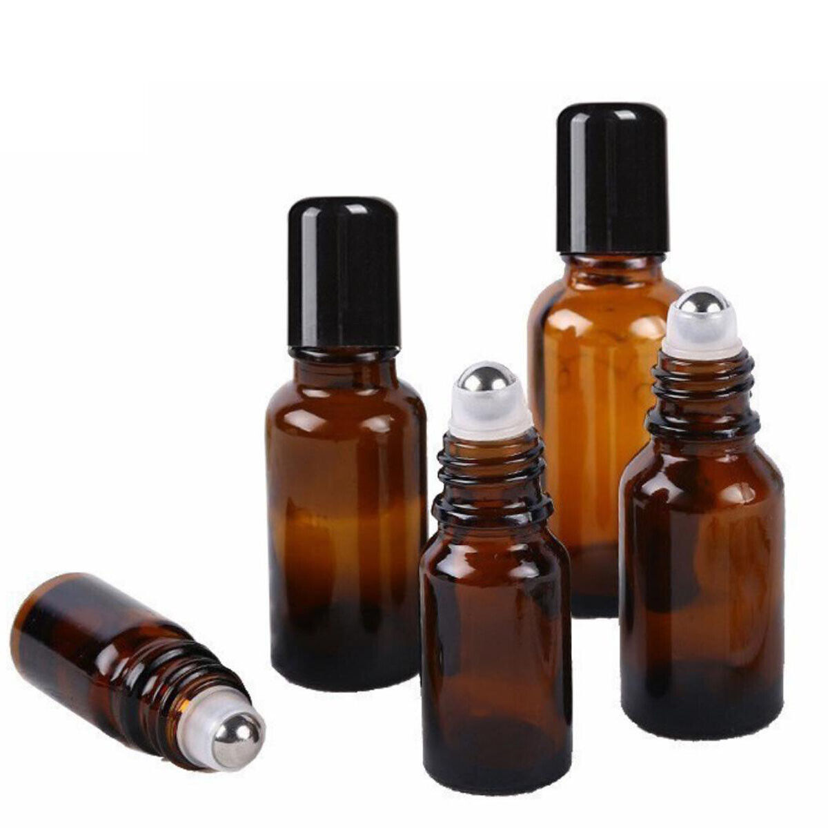 Rolo de vidro grosso âmbar 5/1 - Attar Oil Roll On avaliação e preço