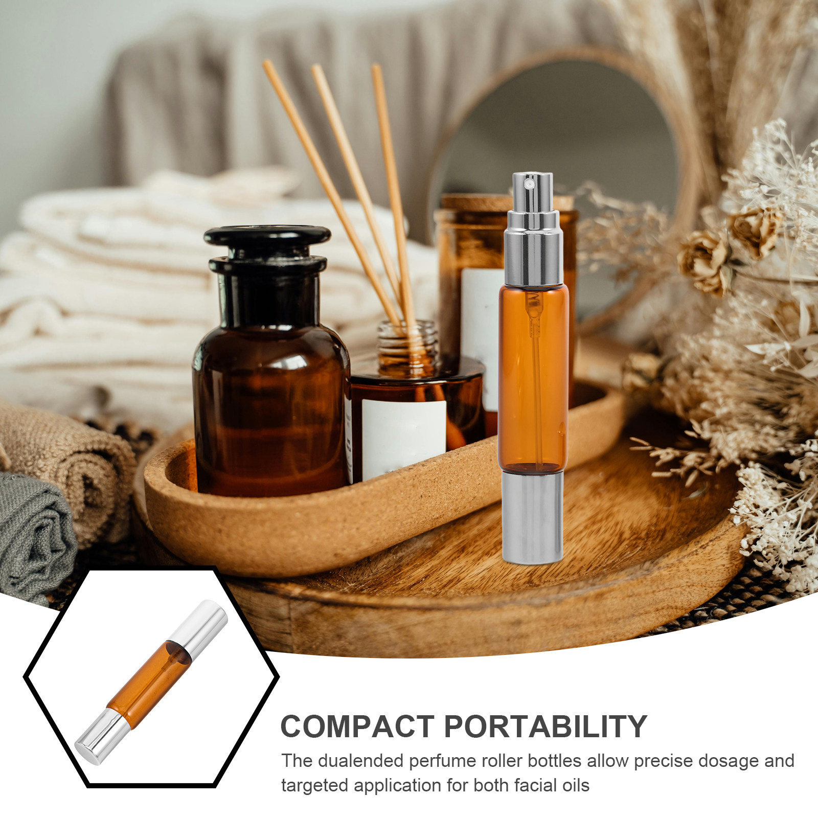Conjunto de 8 Frascos Roll-on  - Perfume Refill Bottle avaliação e preço