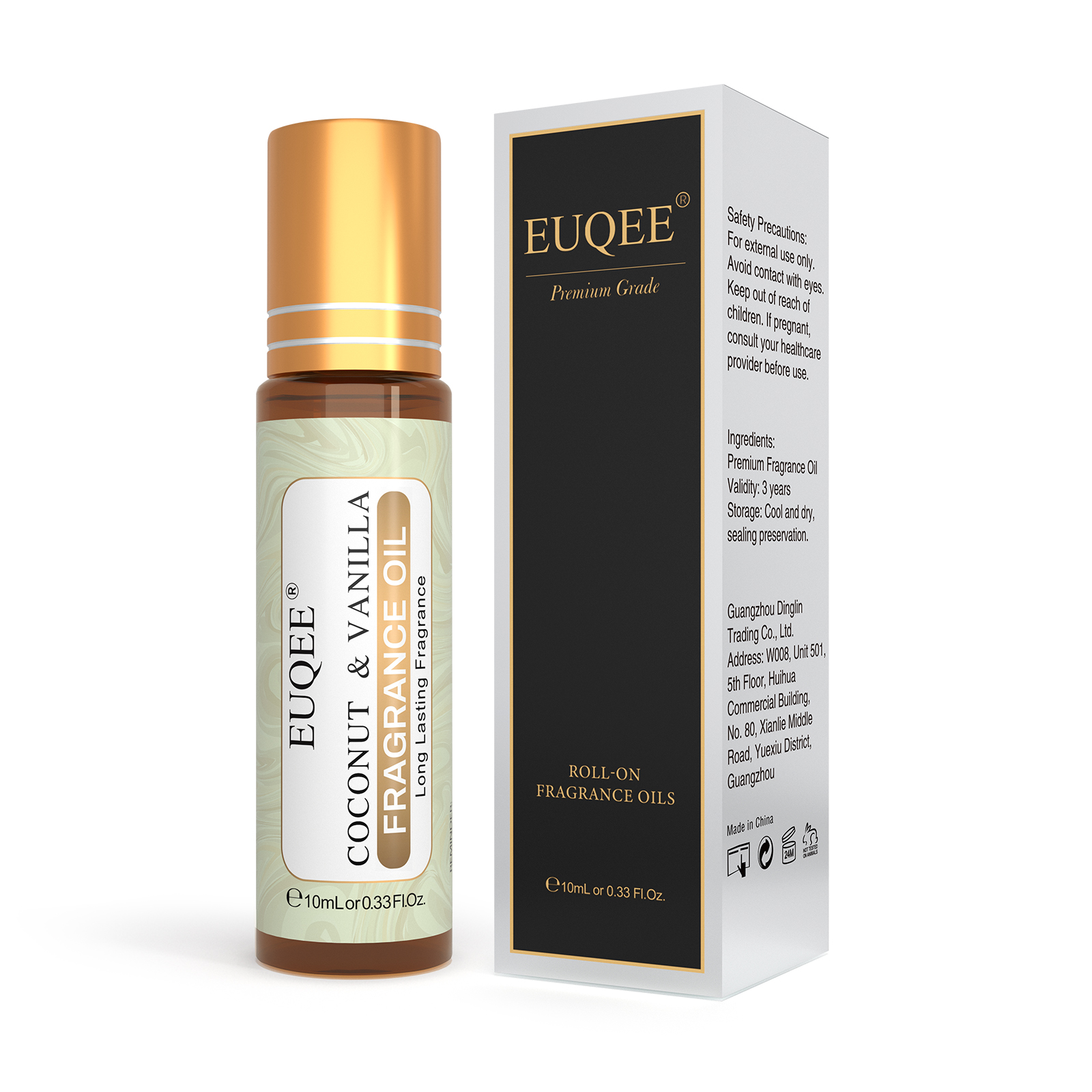 Euqee 10ml rolo fragrância óle - Musk White Oil avaliação e preço