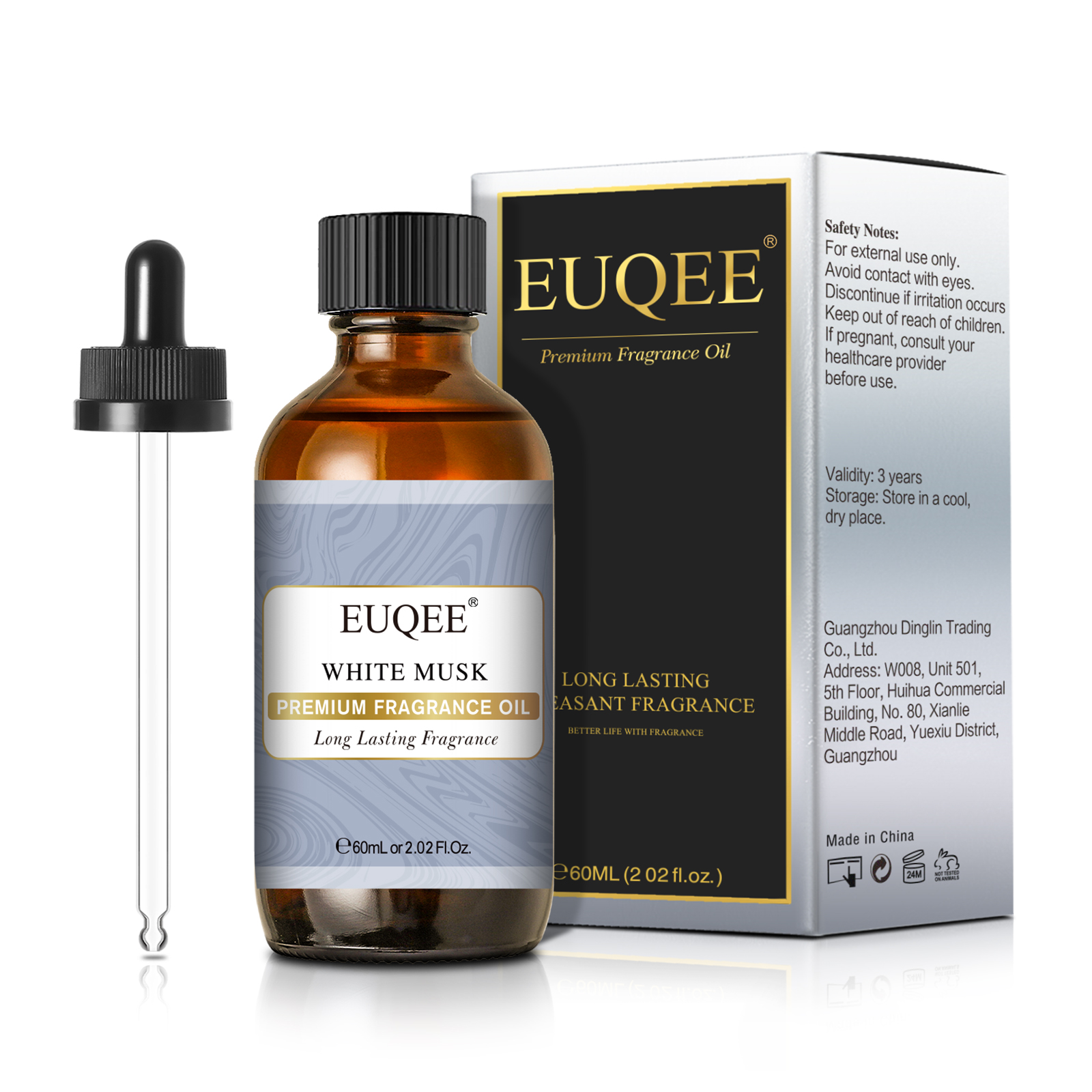 Euqee 60ml óleo de fragrância  - Musk White Oil avaliação e preço