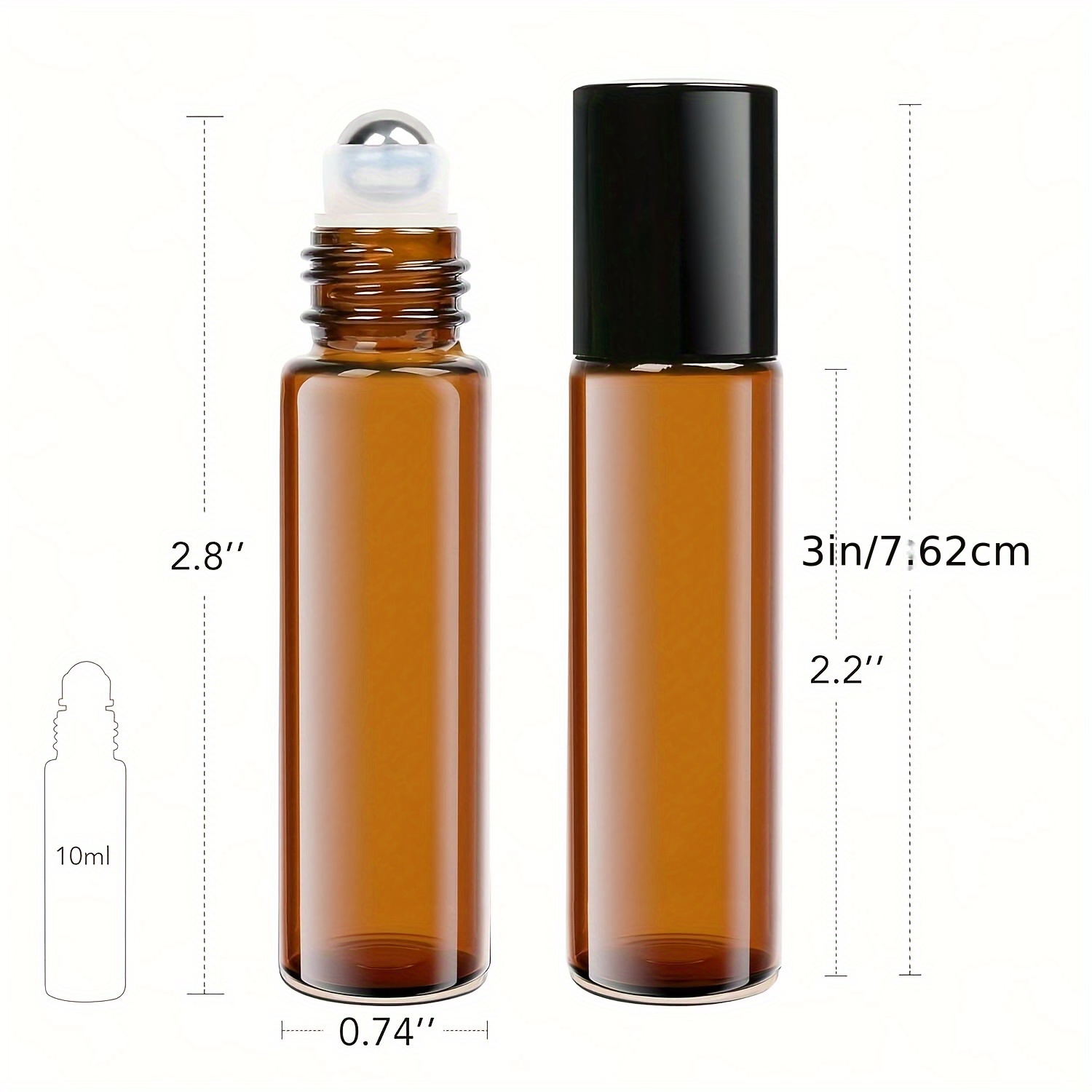5/10 pces 5/10ml rolo vazio de - Attar Oil Roll On avaliação e preço