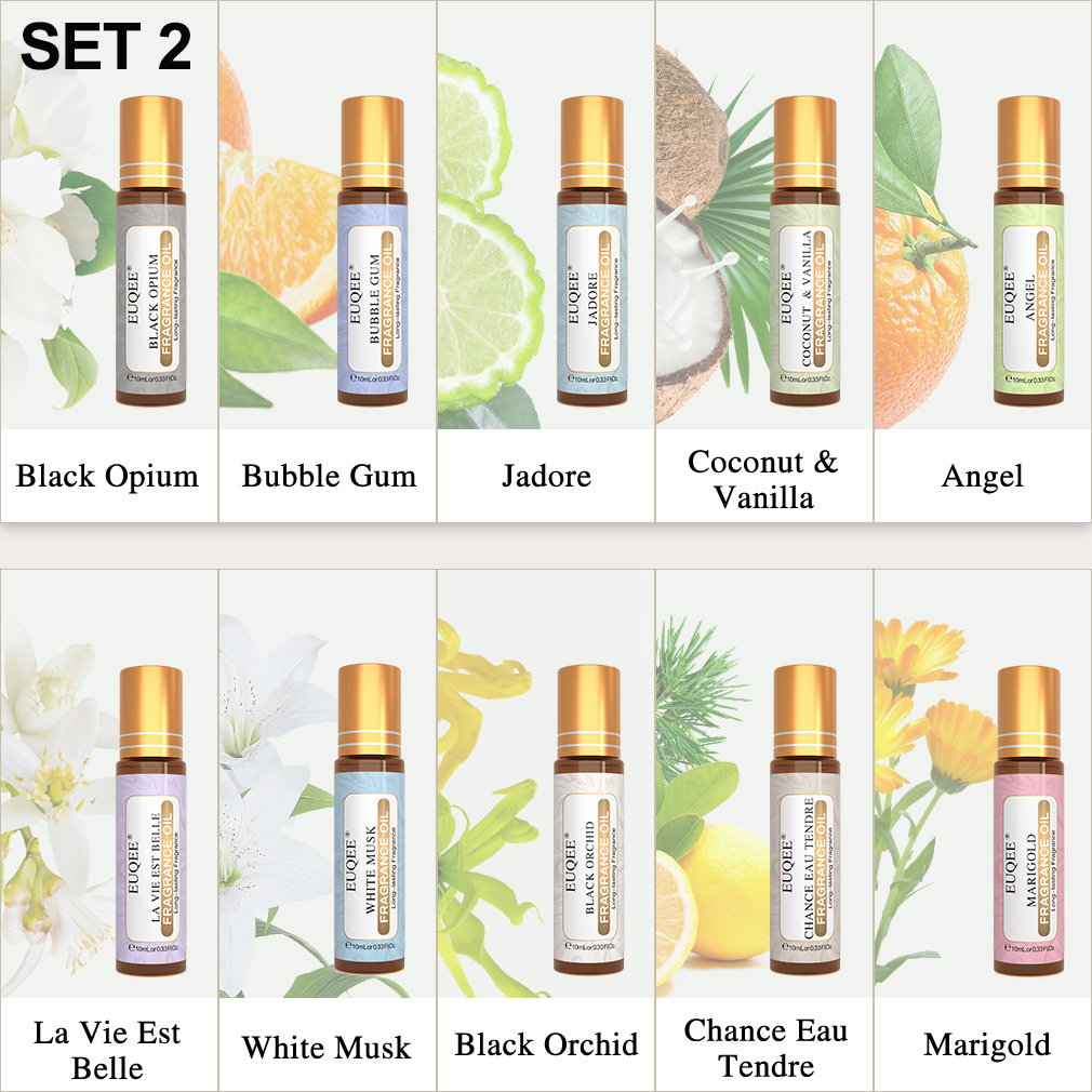 Euqee conjunto de óleos de fra - Musk White Oil avaliação e preço