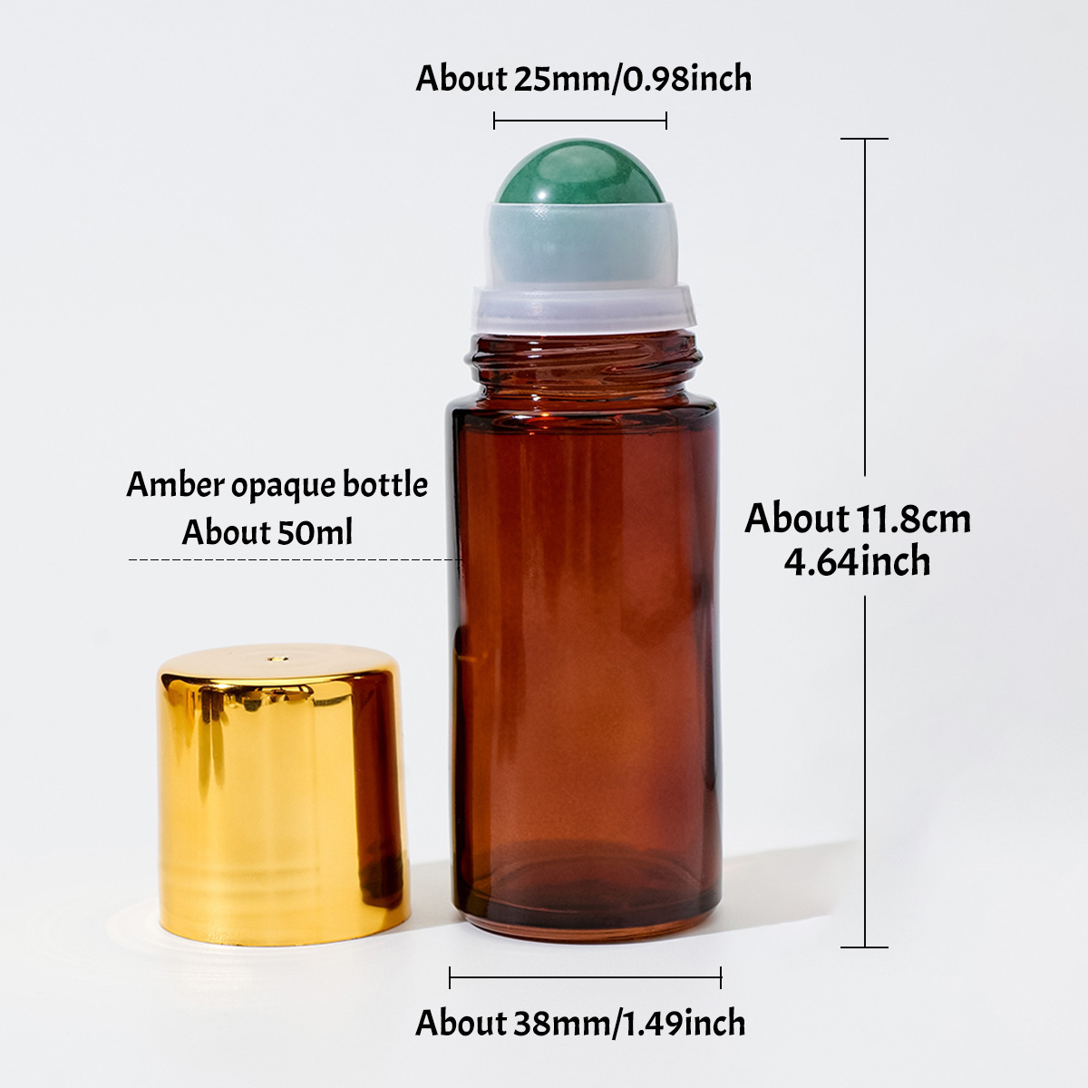 Frasco roll-on de vidro âmbar  - Attar Oil Roll On avaliação e preço