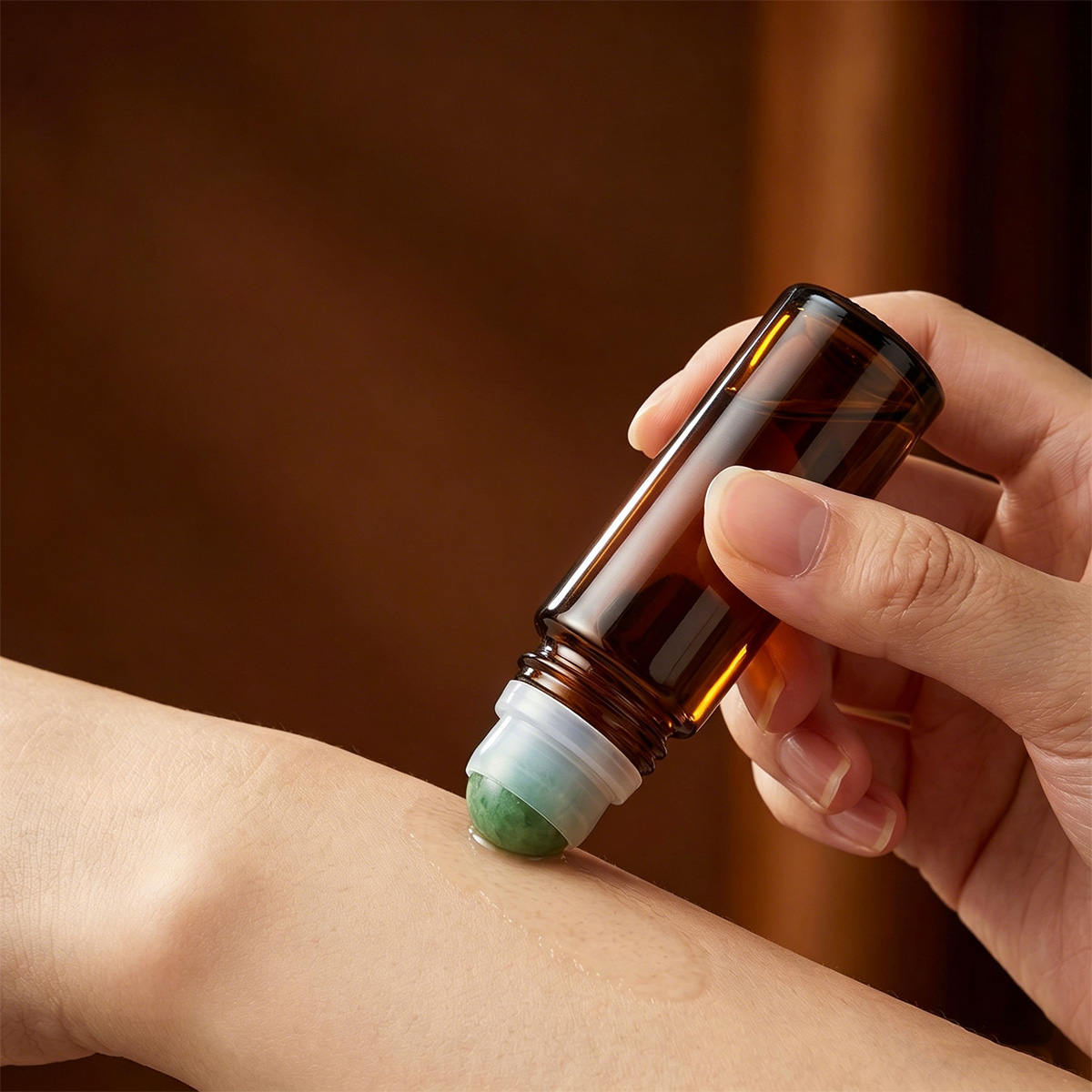 Frasco roll-on de vidro âmbar  - Attar Oil Roll On avaliação e preço